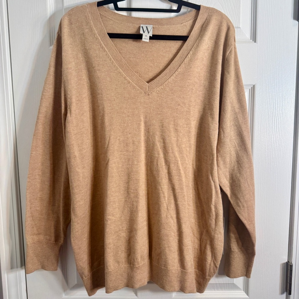 NWT. Worthington V-neck sweater. 2X